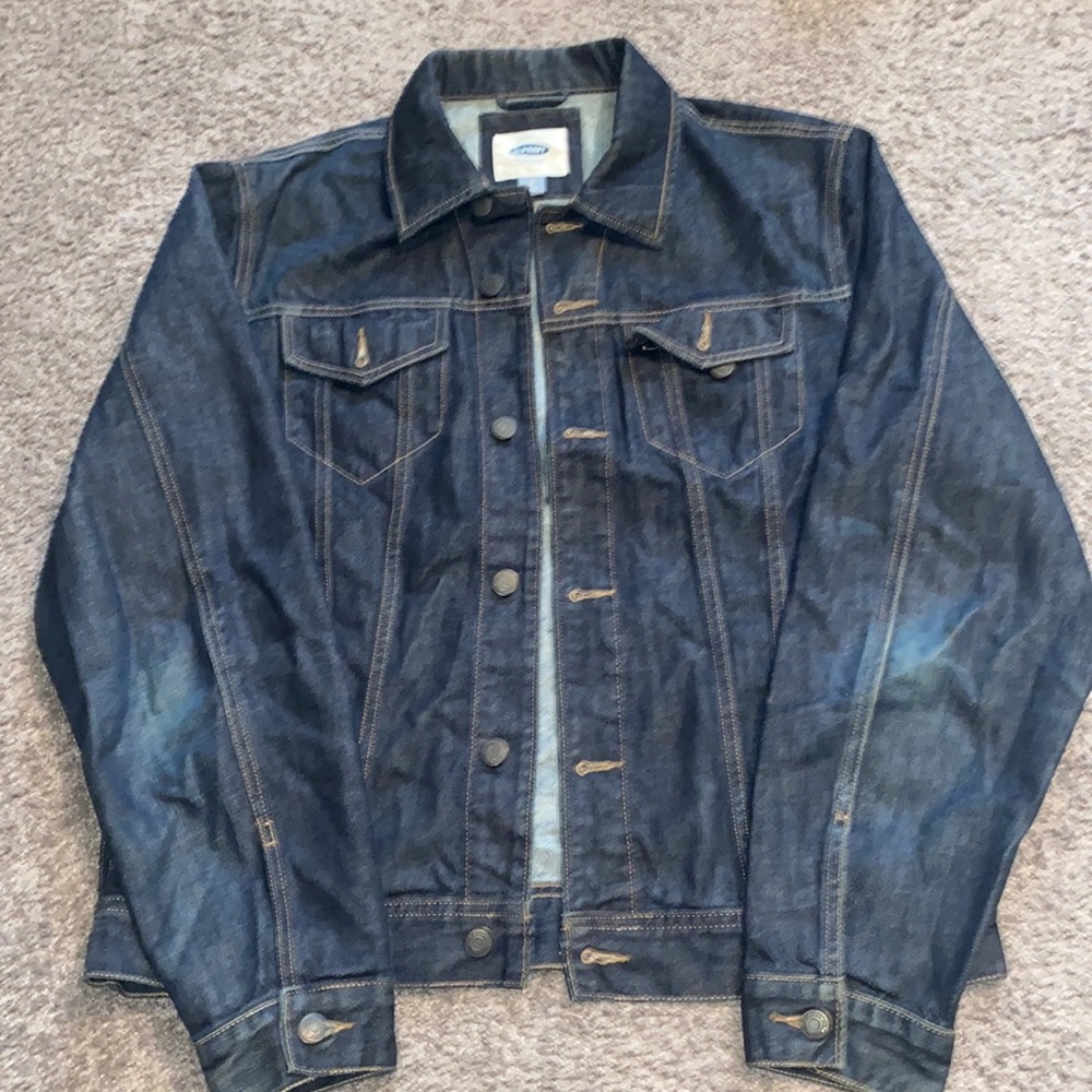 Men’s Old Navy Dark Blue Jean Jacket Size Large